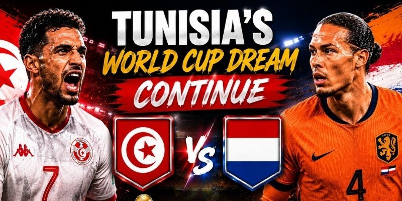 Tunisia vs Hà Lan đang có tinh thần hoàn toàn khác biệt Tunisia vs Hà Lan đang có tinh thần hoàn toàn khác biệt